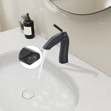 Matte Black Single Handle Lavatory Basin Sink Faucet W1217P214964