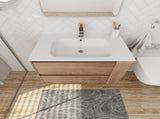 30" Wall Mounting Bathroom Vanity With Gel Sink, Soft Close Drawer W999102534