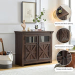 ZUN 2 Doors Large Buffet Sideboard Bar Wine for Entryway Living Room Buffet W2275P149112