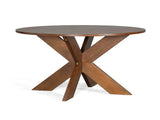 Round Dining Table Modern Farmhouse Kitchen Table, Cherry N779P266070C