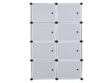 8 Cube Organizer Stackable Plastic Cube Storage Shelves Design Multifunctional Modular Closet 40658987