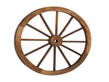 2pcs 30-Inch Old Western Style Garden Art Wall Decor Wooden Wagon Wheel Brown 42415001