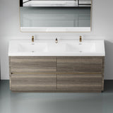72" Freestanding Bathroom Vanity with Sink, Bathroom Storage Vanity Cabinet with Stone Resin W1573P211194