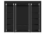 69" Portable Clothes Closet Wardrobe Storage Organizer with Non-Woven Fabric Quick and Easy to 39176847