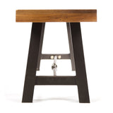 Acacia Wood Outdoor Dining Bench, Patio Backless Bench N779P251403T