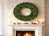 48 Inch Christmas Wreath with 150 LED Lights 37836798