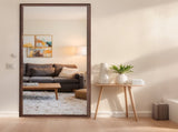 Full Length Mirror 70"x 31", Wall-Mounted Mirror, Faux Wooden Frame,vintage full length W2071P247816