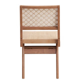 Beige and Natural Side Chair B062P209280