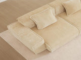 Armless Sofa Velvet-Light Camel W3041P386606