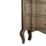 Antique Taupe 3-Drawer Nightstand B062P215399
