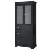 70.1" Modern High Freestanding Tall Bathroom Cabinet with 2 Adjustable Shelves, 3 Drawers, Soft N729P271979B