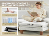 U-Shaped Convertible Sectional Sofa with 2 Chaise Lounges, 4-Seater Modular Couch with Removable & 93592549