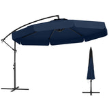 10 Feet Patio Cantilever Umbrella - Navy 11131892