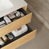 ZUN BRON 24" Bathroom Vanity Sink, Modern Wall-Mounted Floating Plywood Bathroom Storage Cabinet W2615P264552