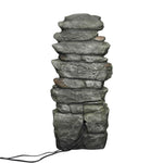 ZUN 32.6inches Rock Water Fountain with Led Lights[Unable to ship on weekends, please place orders with 48876684