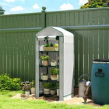 4 Tier Mini Small Greenhouse White 28956440