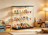 () 2-Door 3-Tier Display Cabinet with Top LED Lighting Storage cabinet with 33439102