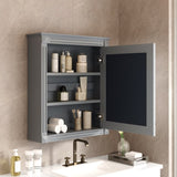 24'' x 27'' Wall Mounted Bathroom Storage Cabinet with Mirror, Medicine Cabinet with Height N710P195492E