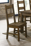 ZUN Set of 2 Wooden Dining Chairs in Rustic Golden Brown B016P223112