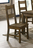 ZUN Set of 2 Wooden Dining Chairs in Rustic Golden Brown B016P223112