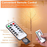 Lighted Birch Tree Artificial White Birch Twig Tree with 8 Warm White Lighting Modes for Wedding 43116815