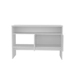 ZUN Console Table 31.8" H, with 2 Doors and 3 Shelves, White B097P250861