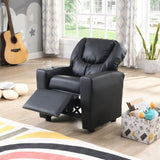 Kids Recliner Chair Black PVC W214103913