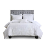 Full/Queen 4 Piece Cotton Seersucker Duvet Cover Set B035129170