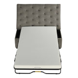 Folding Sofa Bed, 49.6" Ottoman with a Folding Sofa Bed, Convertible Ottoman Sleeper with Memory N719P268068E