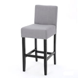 30-inch Fabric Barstool with Solid Wood Frame 74503.00FLGRY