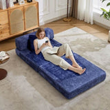 Compression Sofa,Convertible Floor Sofa Bed with Fixed-Shape Frame,Single Seater Boneless Modular 16454483