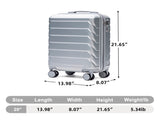 20 Inch ABS Hard Shell Carry On Luggage, Upgraded Crack-Resistant Iron Telescopic Handle, Built-in W2787P535345
