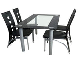 110cm Dining Table Tempered Glass Dining Table 84545384