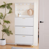 ZUN Entryway Bedroom Armoire,Shoe Cabinet,Wardrobe Armoire Closet, Drawers and Shelves, Handles, Hanging 92176488