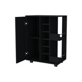 Tennessee Bar Cart, One Cabinet With Division, Six Cubbies For liquor, Two Shelves B128P176142