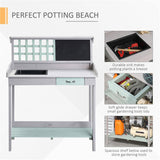 Garden Work BenchOpen Shelf Storage 66780320