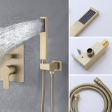 12inch Shower System With Waterfall Tub Spout and Handheld Shower Head W121749919