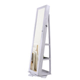 ZUN 360 Degree Rotation Full-Body Mirror Cabinet PVC Film Moisture-Proof Dressing Mirror Cabinet Super 12120367