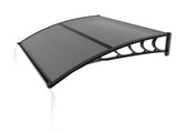 Awning for Door Entrance with Drainage Sink, 40x40 Inch Window Canopy Exterior, UV Rain Snow 03276454