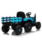 ZUN Ride on Tractor with Trailer,24V 400W Powered Electric Tractor Toy w/Remote Control,electric car for W1578P194692