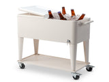80QT 87.5*38.5*91cm Rectangular Plastic Box Iron Leg Tube Freezer Insulation Freezer Insulation Cart 06757655