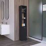 ZUN Parks Linen Bathroom Storage Cabinet with one Doors, Tall Bathroom Cabinet with 6 Shelves, for B200P188843