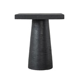 20x20x24" Black Square Side Table with Pedestal Base W2078P203212