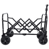 Expandable Dual-Layer Utility Wagon with 100% Extra Space - 225lbs Grocery Cart for Camping, 19268330