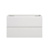 ZUN Alice-36W-201,Wall mount cabinet WITHOUT basin, White color, With two drawers, Pre-assembled W1865107116