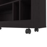 FM FURNITURE Cowlic Console Table in Melamine with Open Storage. Wengue B128P283286