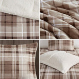 King Plush to Sherpa Down Alternative Comforter Set B035100511