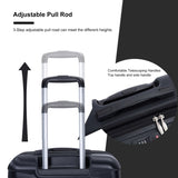 Luggage set of 5 pieces, expandable hard PC luggage set with TSA lock for rotating wheels, W284P202777