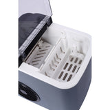 ZUN Ice Maker Countertop, Portable Ice Machine, Self-Cleaning Ice Makers with Basket and Scoop, 9 Cubes W465P204131