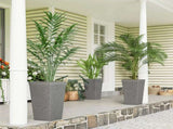 Set of 3 Plastic Flower Pots 02357797